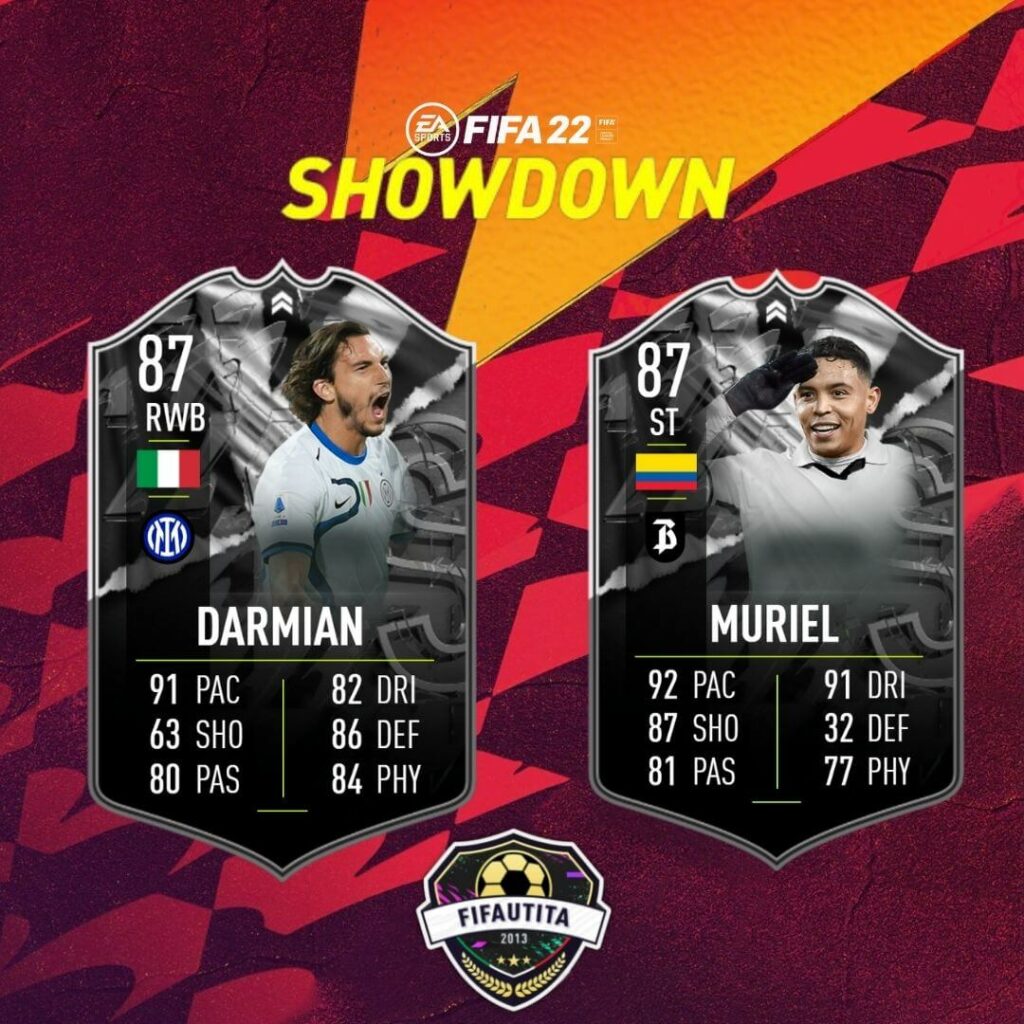 FIFA 22: Darmian Vs Muriel Showdown SBC