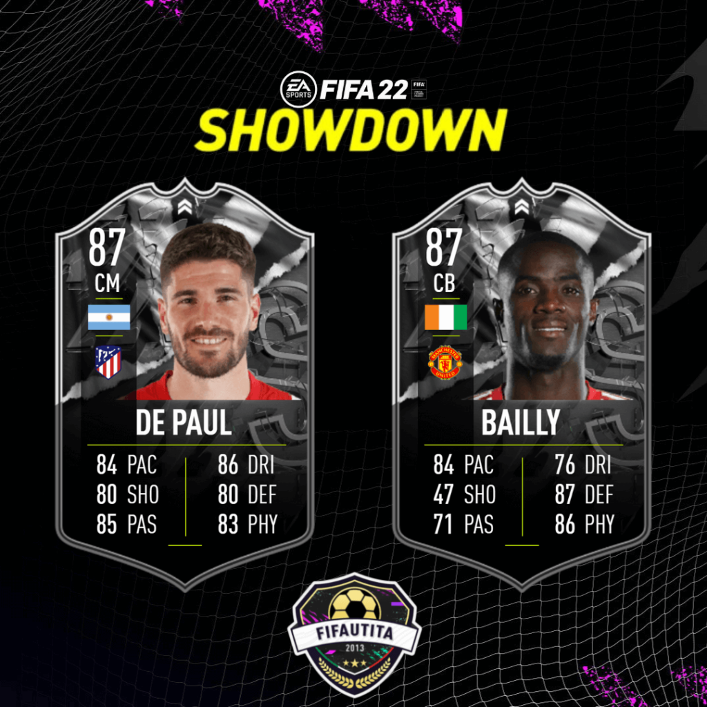 FIFA 22: De Paul Vs Bailly showdown SBC