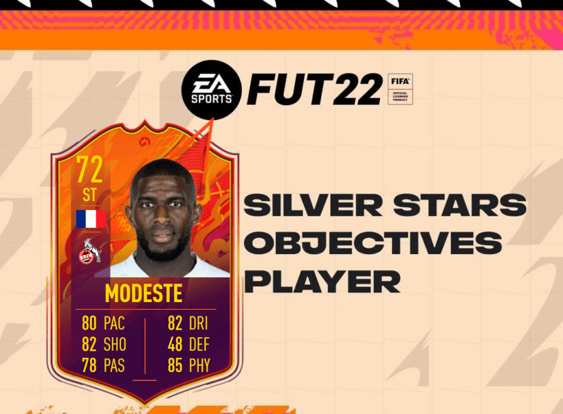 FIFA 22: Modeste TOTW 17 SIlver Stars player objective