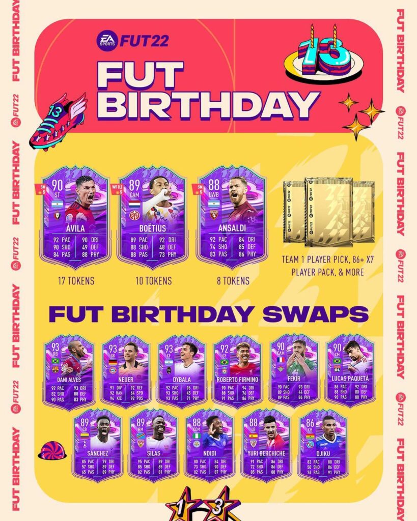 FIFA 22: FUT Birthday swap - i premi