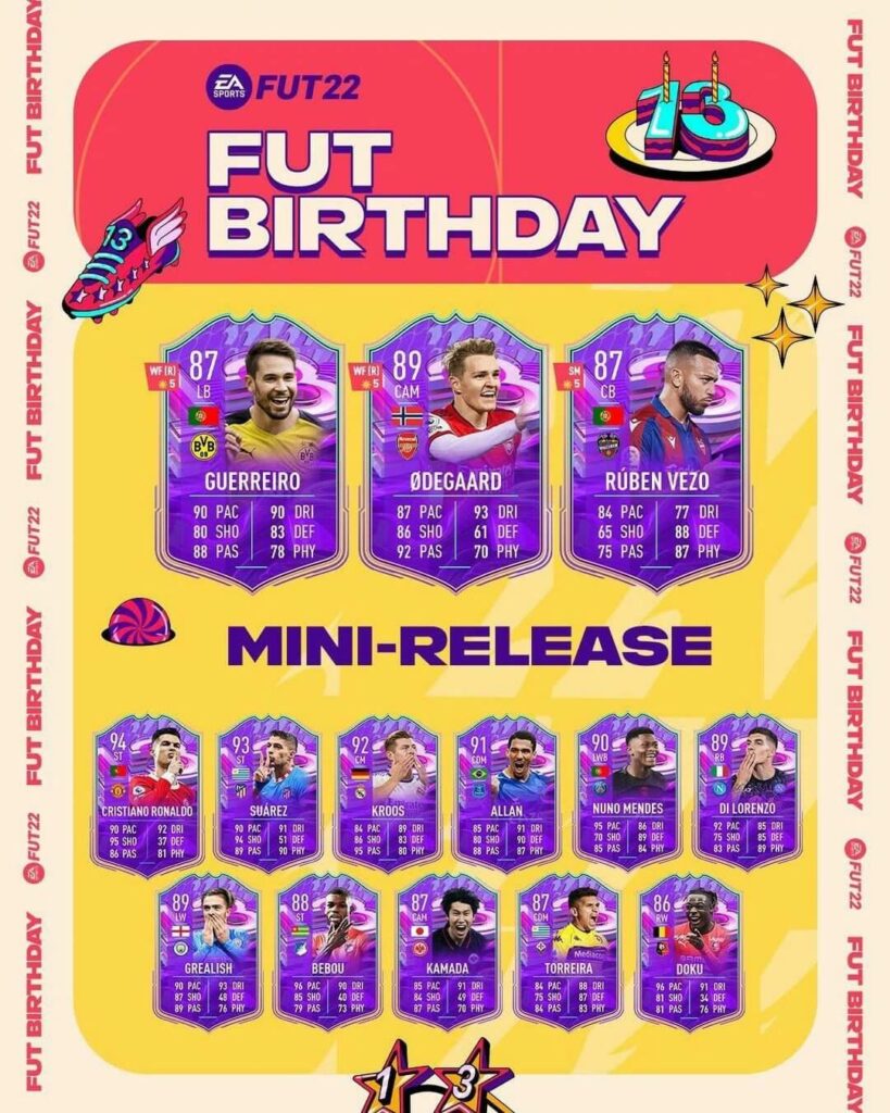 FIFA 22: FUT Birthday team 1 mini release