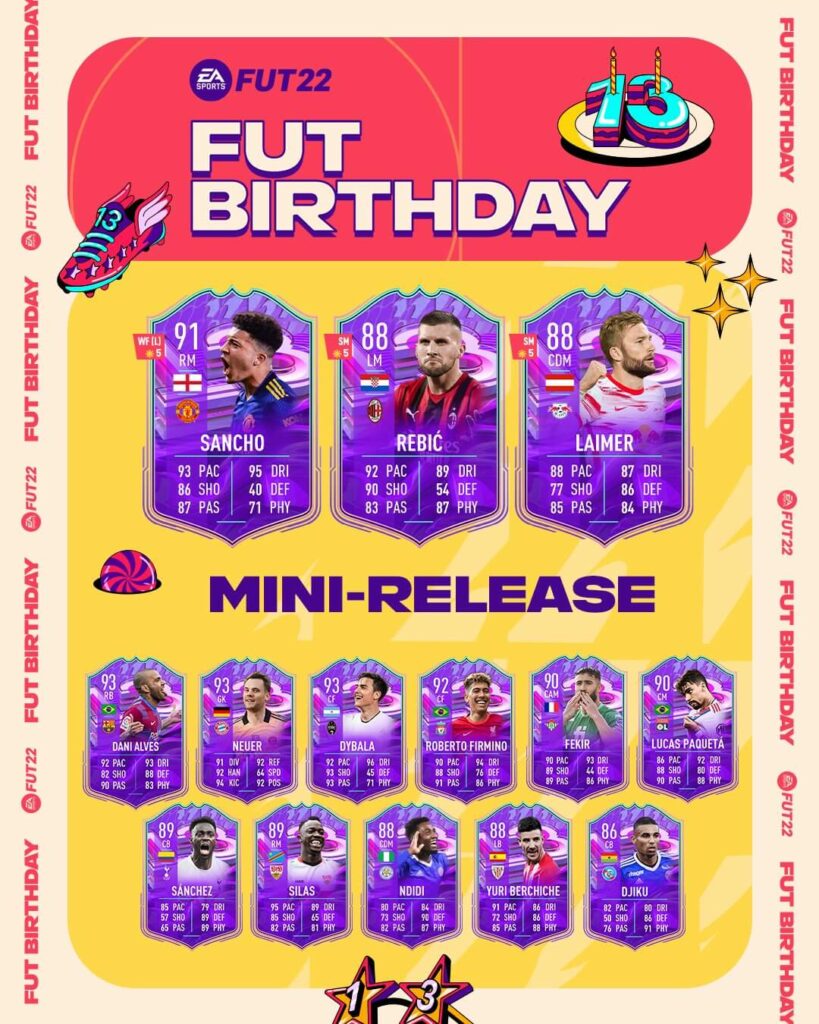 FIFA 22: FUT Birthday team 2 mini-release