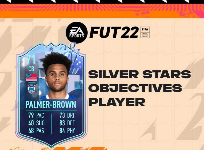 FIFA 22: Palmer-Brown TOTW 28 Silver Stars player objective