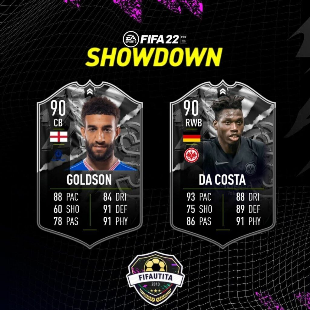 FIFA 22: Goldson Vs Da Costa Showdown SBC