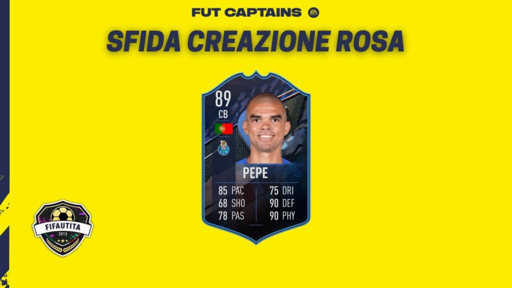 FIFA 22: Pepe FUT Captains SBC