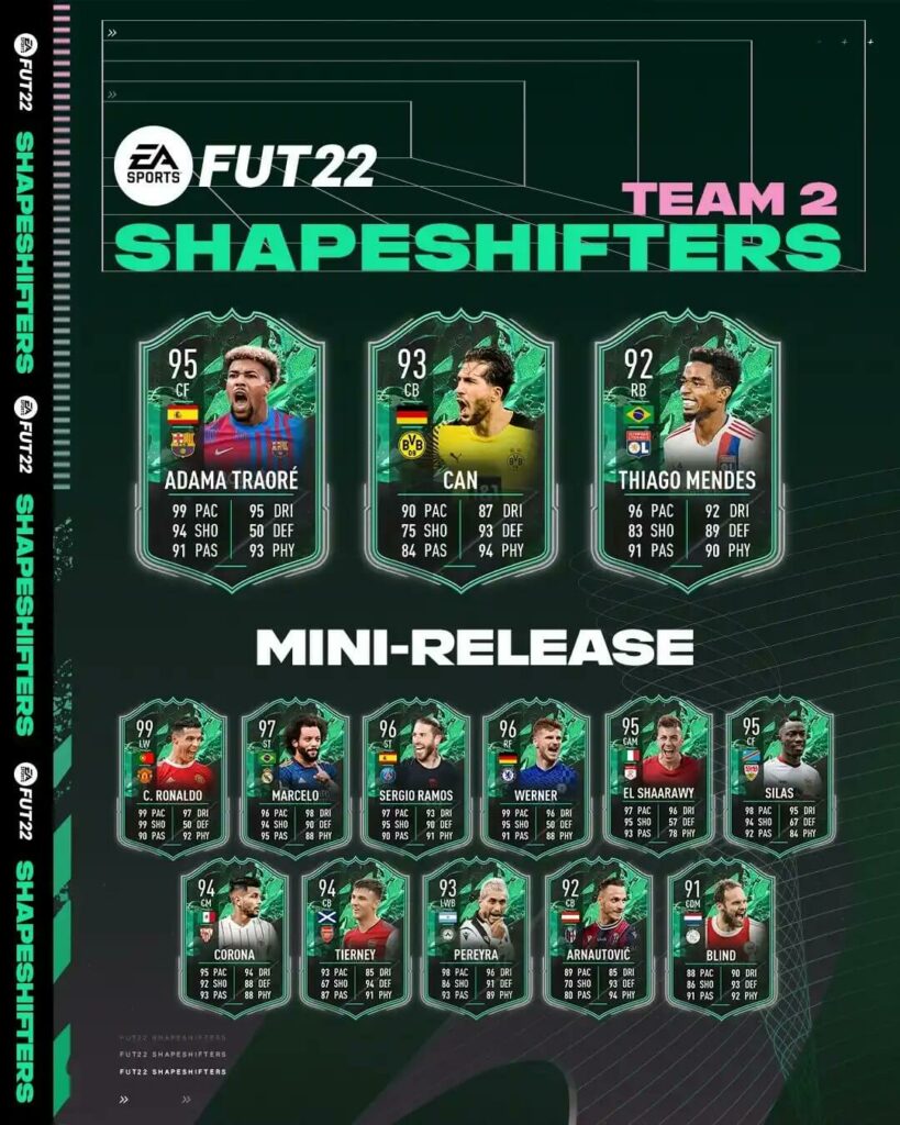 FIFA 22: Shapeshifters team 2 mini release