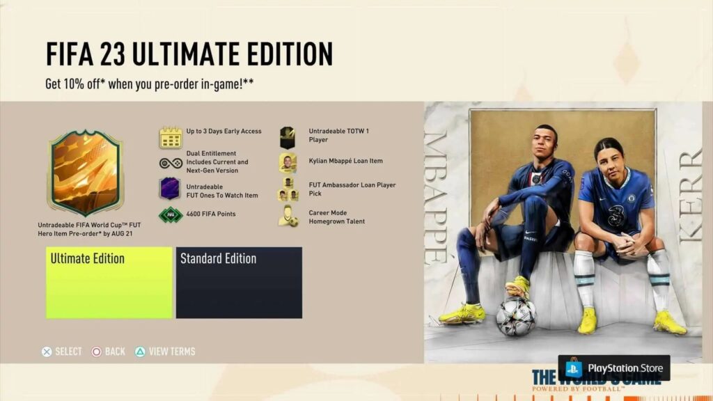 FIFA 23 Ultimate Edition preorder bonus