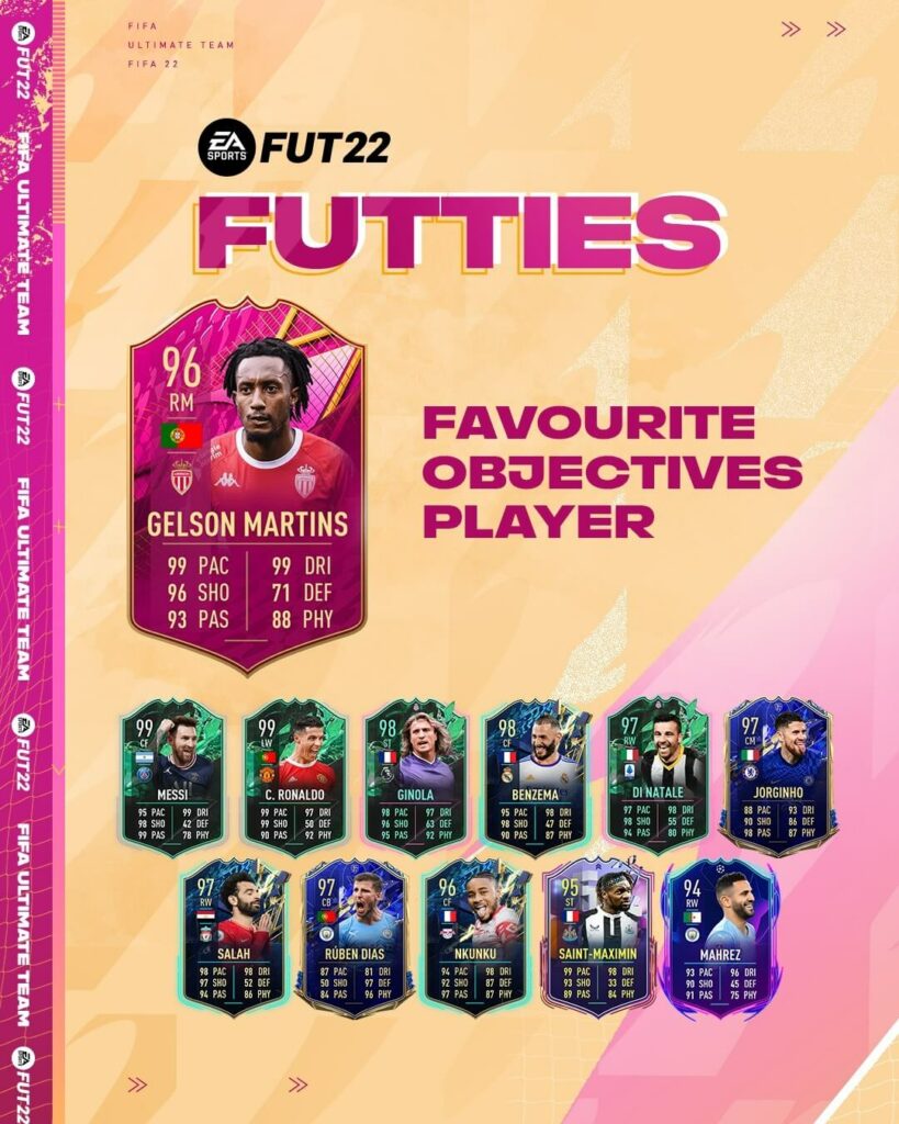 FIFA 22: Gelson Martins Futties player objective