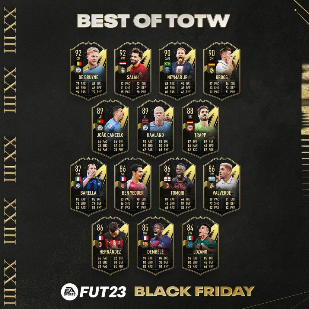 FIFA 23 Black Friday: Best of TOTW