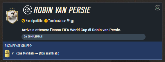 FIFA 23: requisiti SCR Van Persie Icon World Cup