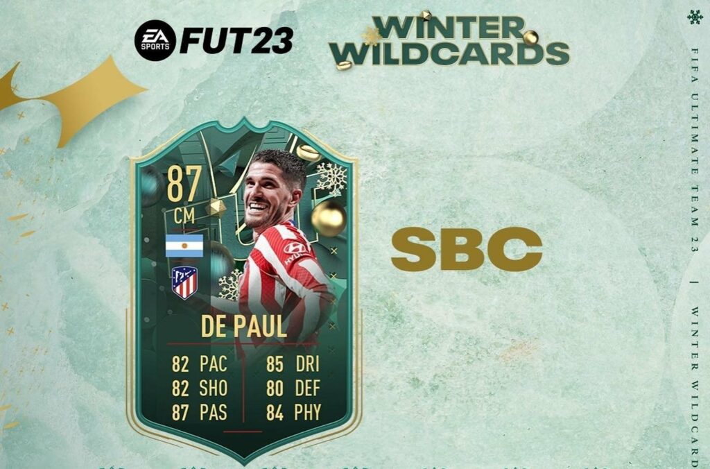 FIFA 23: De Paul Winter Wildcards SBC