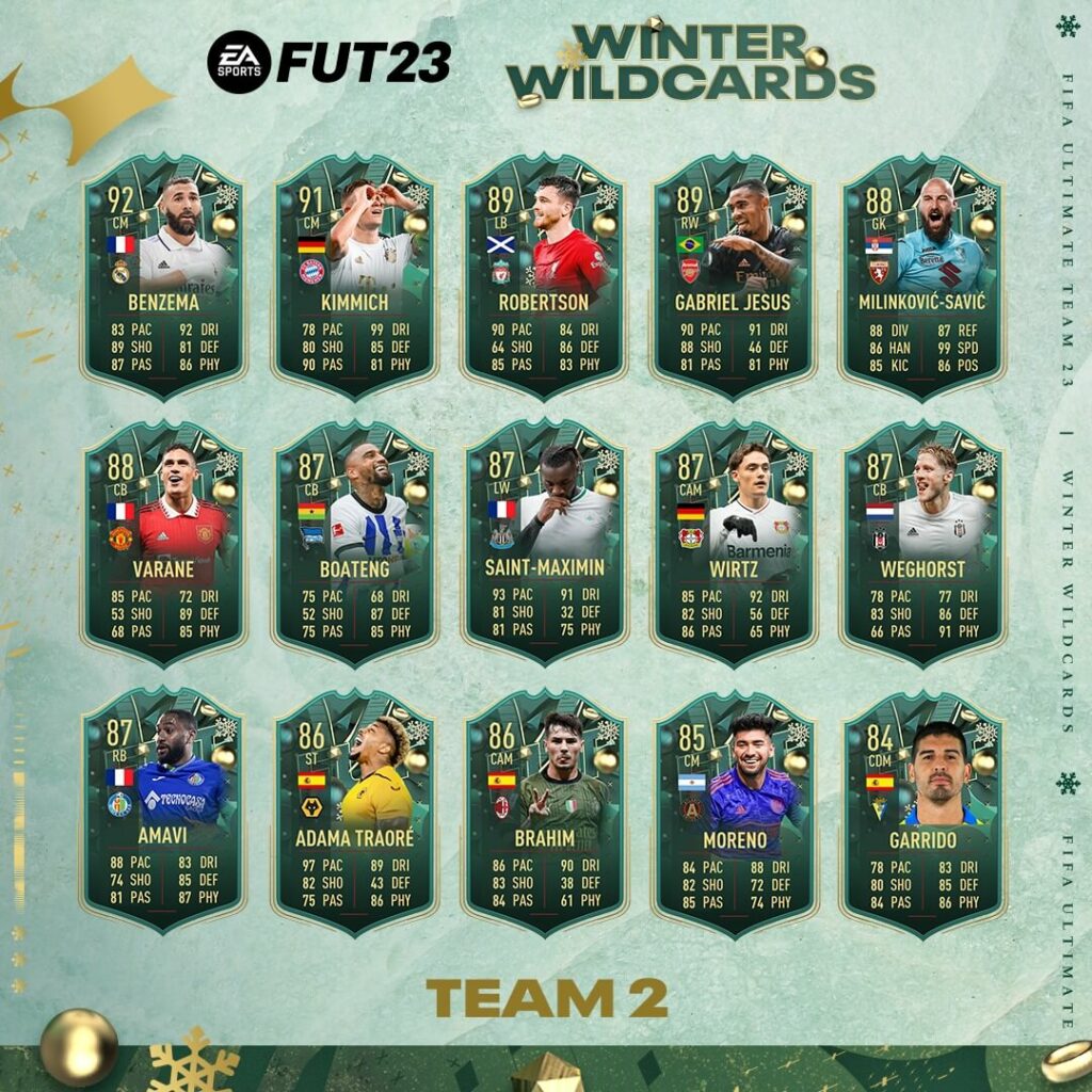 FIFA 23: Winter Wildcards team 2