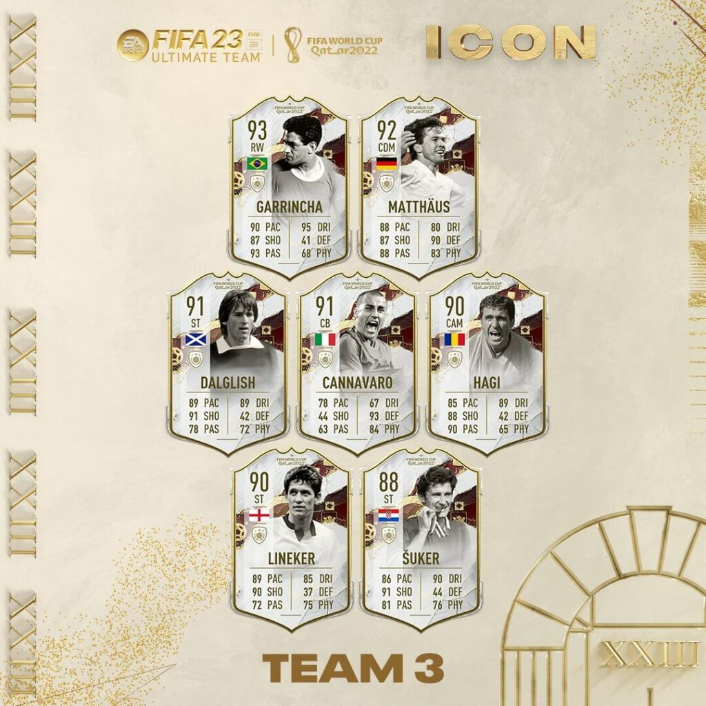 FIFA 23: World Cup Icons team 3