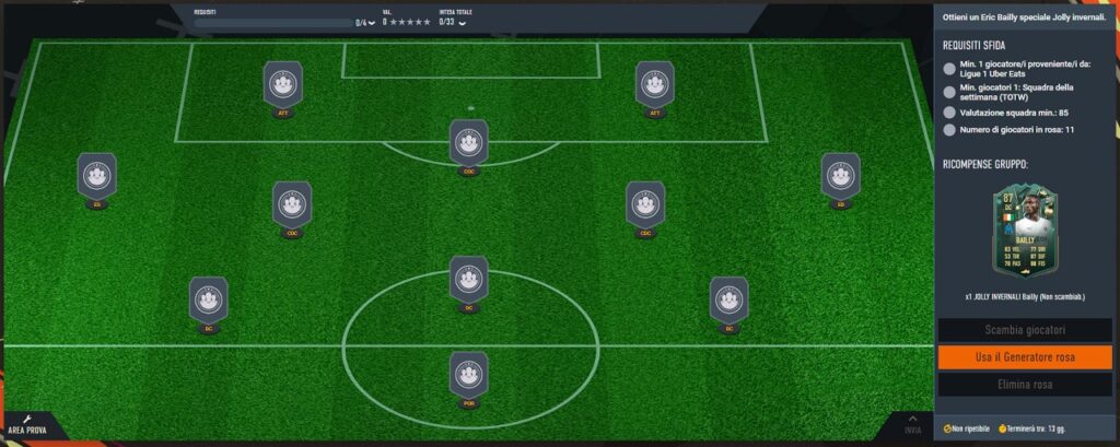 FIFA 23: requisiti SCR Bailly Jolly Invernale