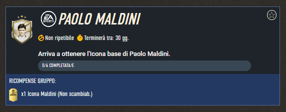 FIFA 23: requisiti SCR Maldini Icona Base