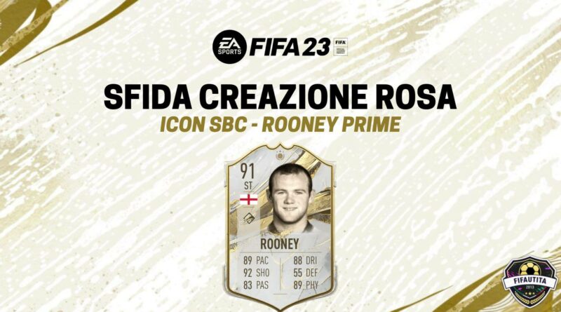 FIFA 23: Rooney Icon Prime SBC