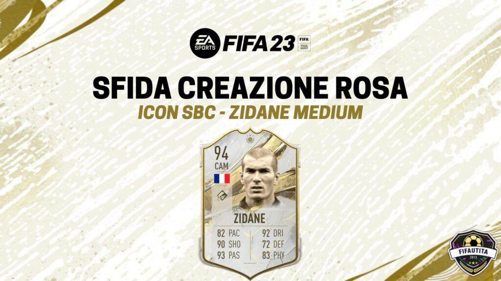 FIFA 23: Zidane Icon Medium SBC