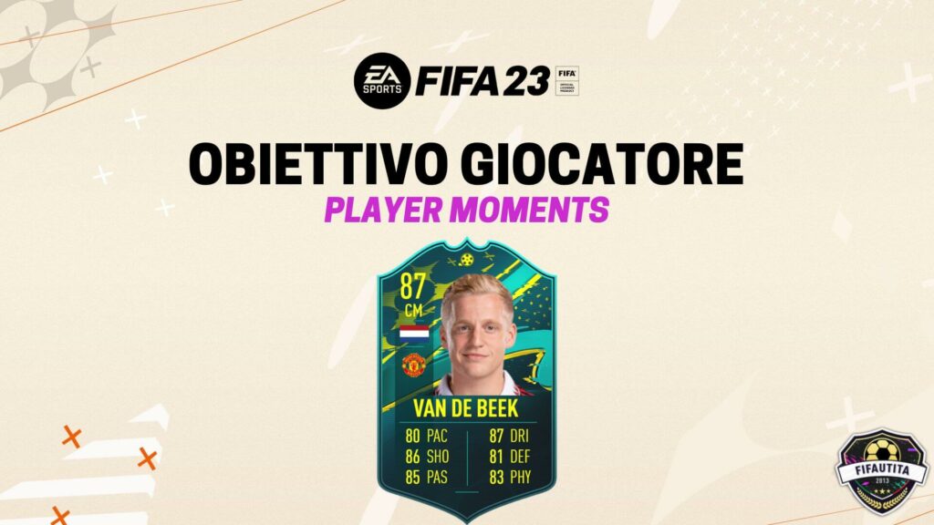 FIFA 23: Van De Beek player moments objective RTTF