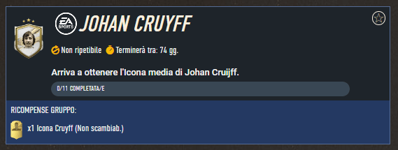 FIFA 23: requisiti SCR Cruyff Icona Media