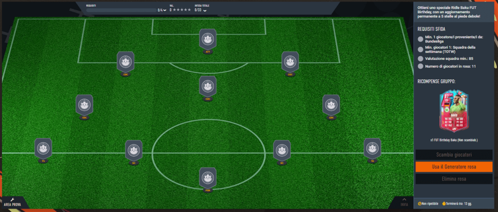 FIFA 23: requisiti SCR Baku FUT Birthday