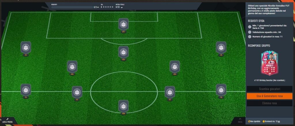 FIFA 23: requisiti SCR Nicolas Gonzalez FUT Birthday