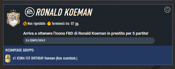 FIFA 23: requisiti SCR Koeman Icona FUT Birthday