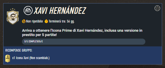 FIFA 23: requisiti SCR Xavi Hernandez Icona Prime