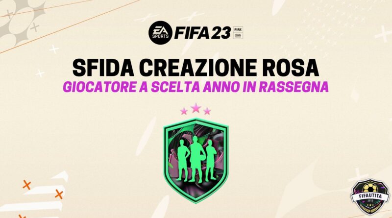 FIFA 23: sfida creazione rosa scelta anno in rassegna Shapeshifters