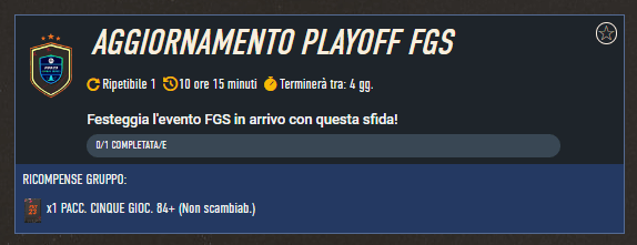 FIFA 23: SCR aggiornamento Playoff FGS