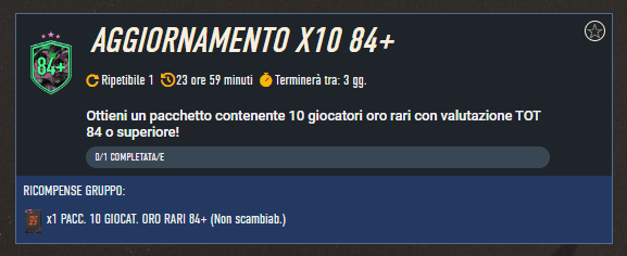 FIFA 23: SCR aggiornamento x10 84+ Mutaforma