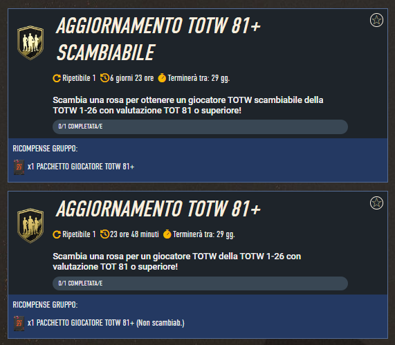 FIFA 23: SCR aggiornamento TOTW 81+ Mutaforma promo