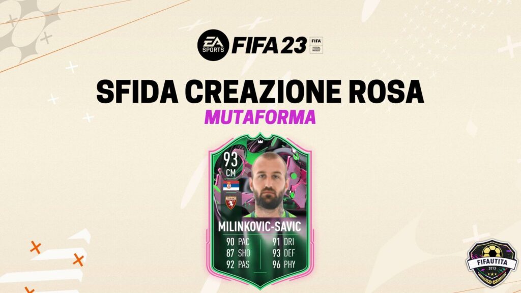 FIFA 23: Vanja Milinkovic-Savic Mutaforma SBC