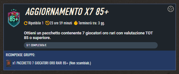 FIFA 23: SCR Level UP aggiornamento x7 85+
