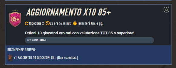 FIFA 23: SCR Futties aggiornamento x10 85+