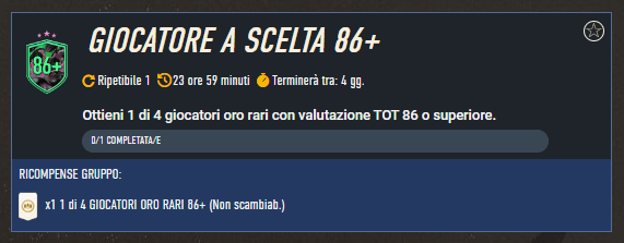 FIFA 23: SCR giocatore a scelta 86+