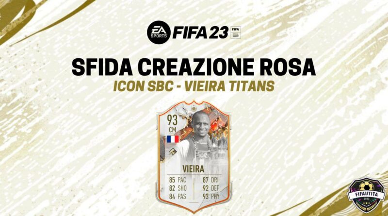 FIFA 23: Vieira Trophy Titans Icon SBC
