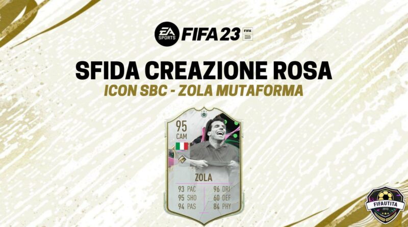 FIFA 23: Zola Icona Mutaforma SBC