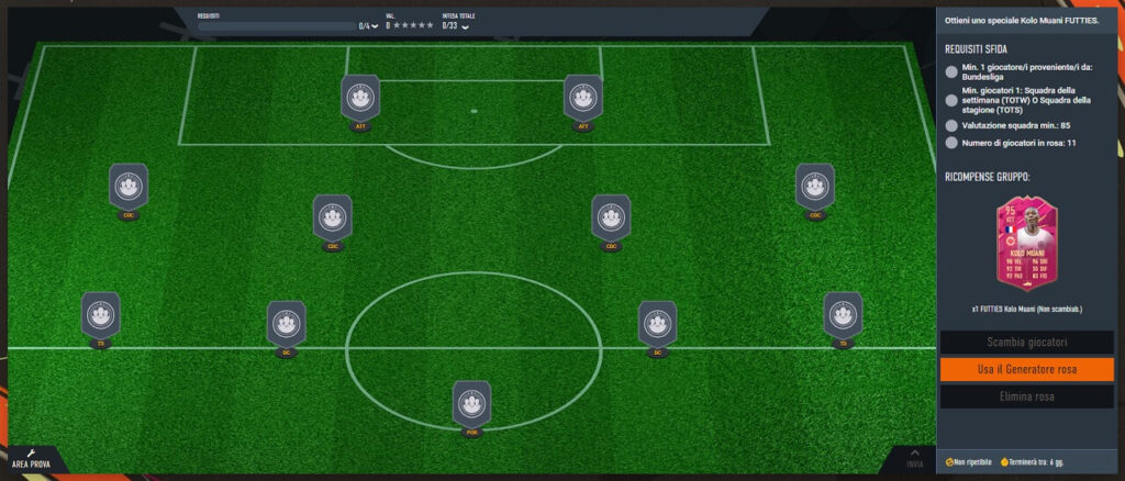 FIFA 23: requisiti SCR Kolo Muani Futties