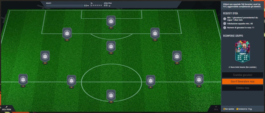 FIFA 23: requisiti SCR Savanier Level UP