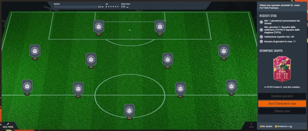 FIFA 23: requisiti SCR St. Juste Futties