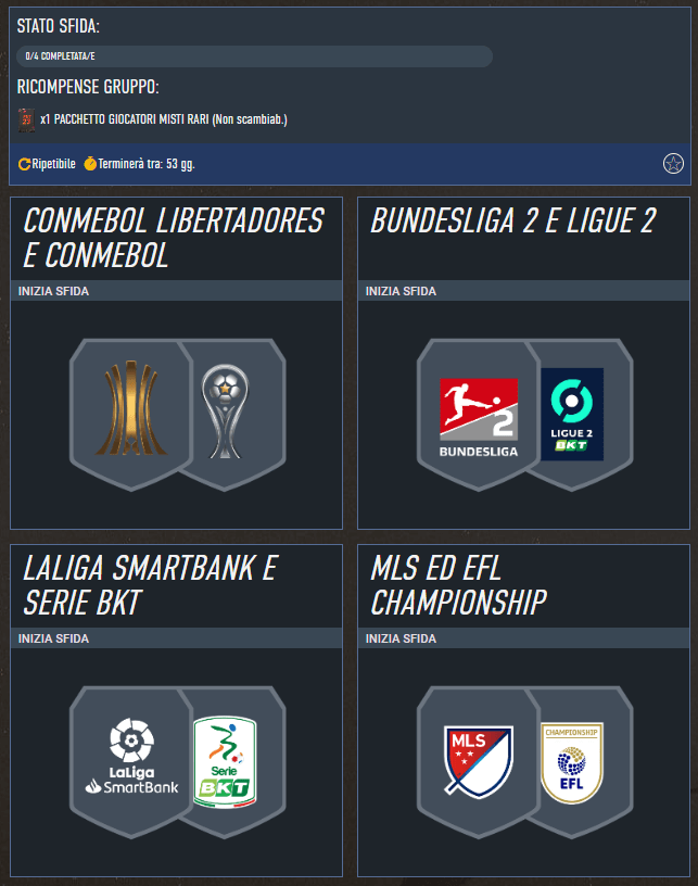 FIFA 23: requisiti SCR agg campionati misti Futties