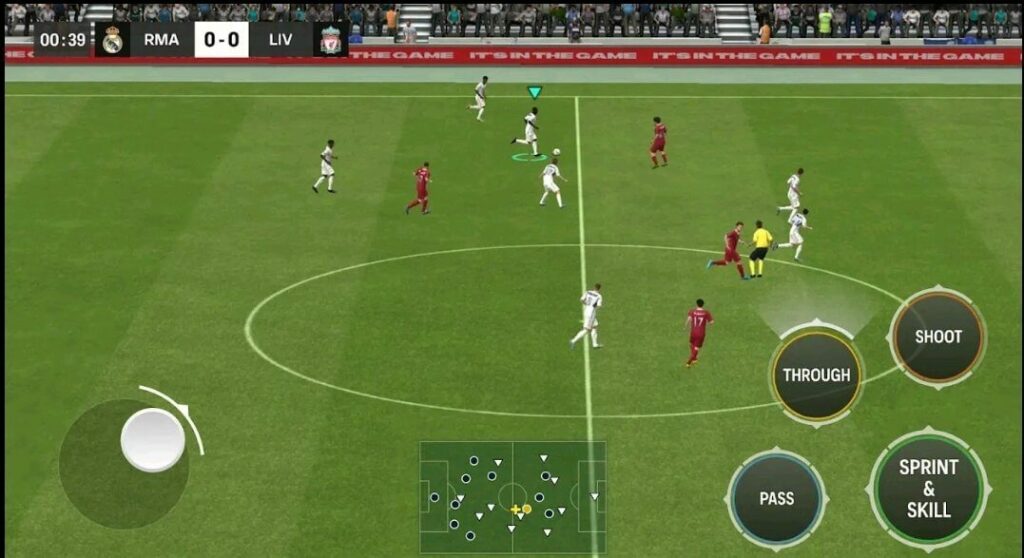 EA FC Mobile 24: BETA gameplay screen