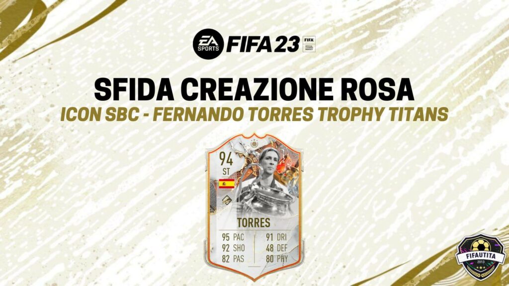 FIFA 23: Fernando Torres Icon Trophy Titans SBC