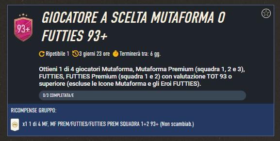 FIFA 23: giocatore a scelta Mutaforma o Futties 93+
