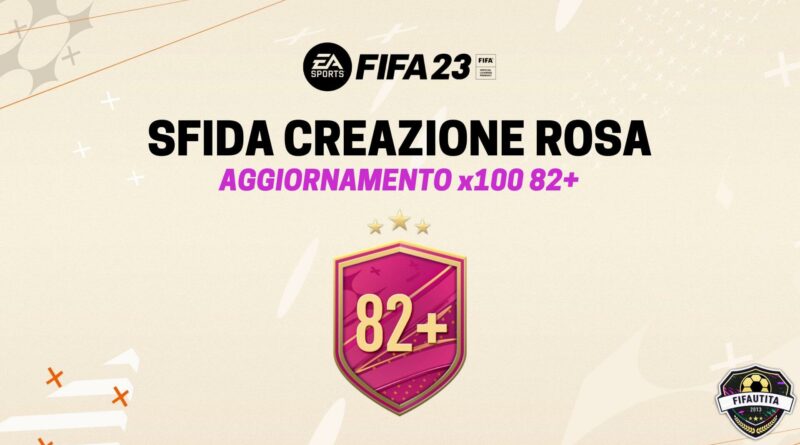 FIFA 23: sfida creazione rosa aggiornamento Futties 100x82+