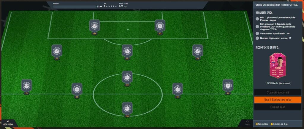 FIFA 23: requisiti SCR Perisic Futties