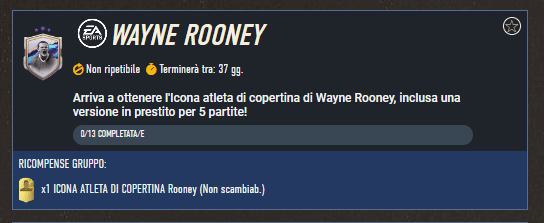 FIFA 23: requisiti SCR Rooney Icona cover star