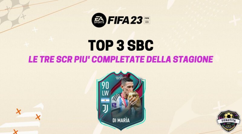 FIFA 23: TOP 3 SBC della stagione