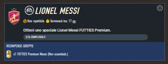 FIFA 23: requisiti SCR Messi Futties