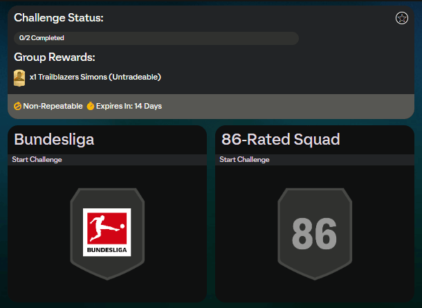 FC 24: requisiti SCR Xavi Simons Trailblazers